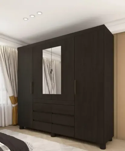 Guarda Roupa Império Ébano (PRODUTO EM OFERTA)*