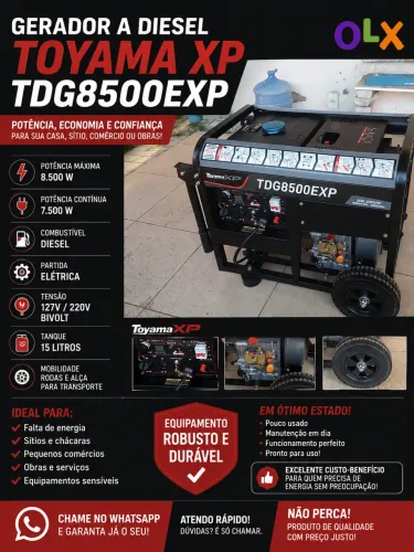Gerador Toyama XP 8500 w 