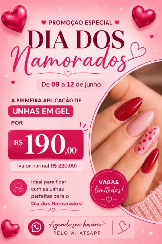 Promoção de unha em gel