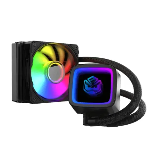 Water Cooler | PCyes Tundra Black Vulcan | 120mm | AMD & Intel | ARGB | Preto - Loja FH