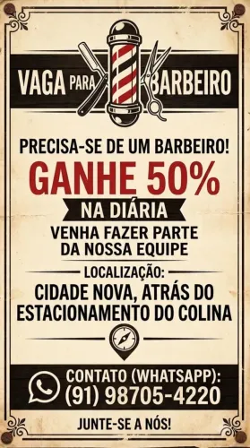 Vaga para barbeiro