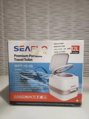 Vaso sanitário portátil Seaflo 12l Novo