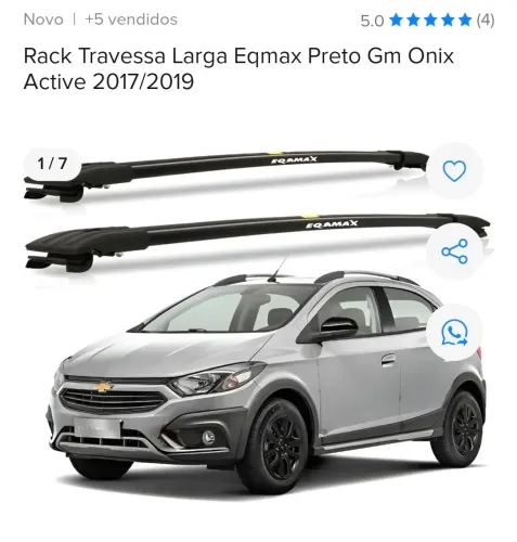 Rack de teto Onix Activ 2017 a 2019