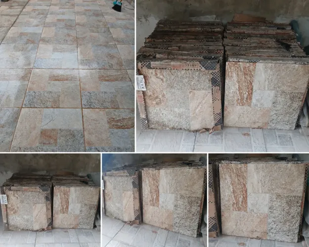 20 caixas de piso antiderrapante