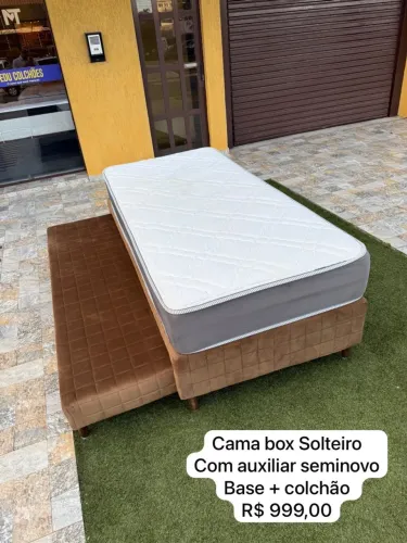 Cama Box Solteiro com auxiliar SEMINOVA com ENTREGA 