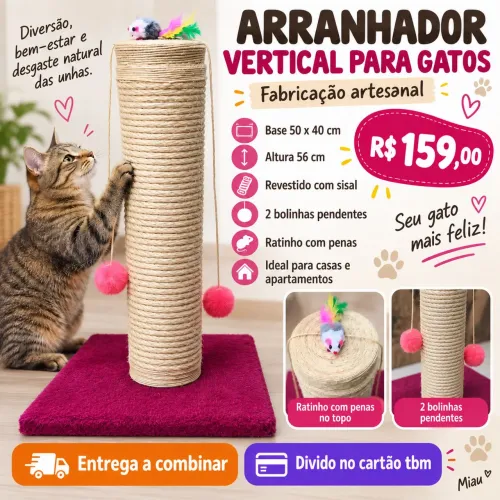 Arranhador para gatos 50x40x56cm