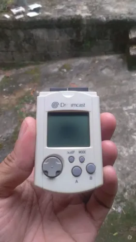 Dreamcast VMU N°6 branquinho funcionando perfeitamente