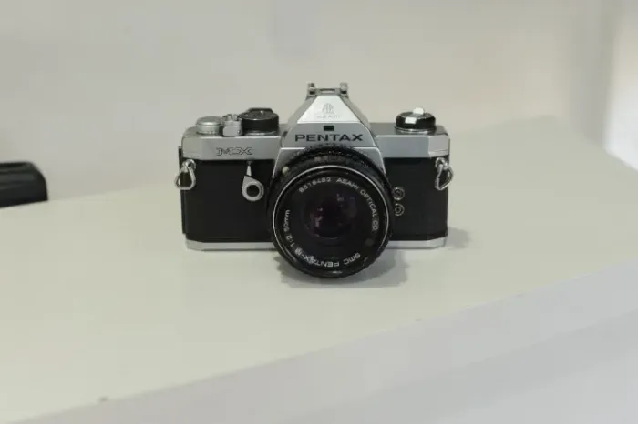 maquina fotografica pentax mx zero bala lente 50 mm 1.2 unico dono com nota fiscal
