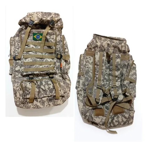 Mochila Tática 70L Camuflada 