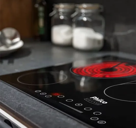 Cooktop 5 Bocas Elétrico Philco Volcano
