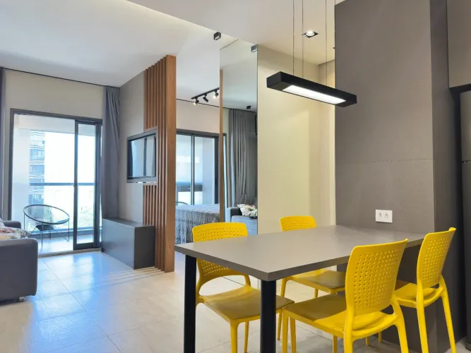 APARTAMENTO para ALUGUEL com 44m² no bairro Pinheiros com 1 quartos e 1 vagas. São Paulo,