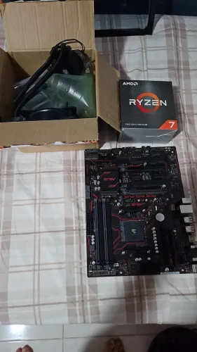Kit processador, placa mãe e Walter Cooler