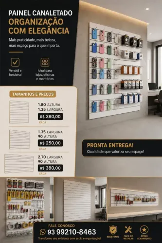 Painéis canaletados NOVOS