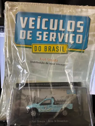Miniatura Fiat Strada Distribuição Água Veículos de serviço 1/43 Altaya Nova