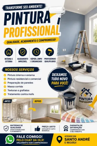 ? PINTURA PROFISSIONAL | QUALIDADE, ACABAMENTO E PREÇO JUSTO