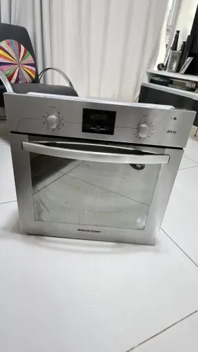 Forno Elétrico de Embutir Brastemp Ative Inox 220V - Excelente Estado