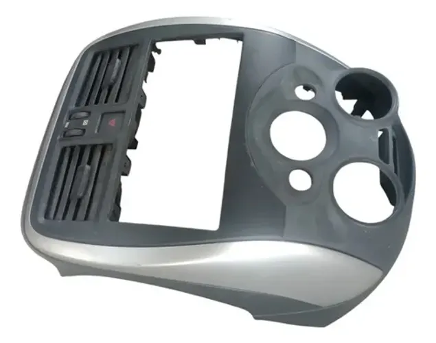 Moldura Painel Central Multimídia Nissan March 2013 2017 Preto