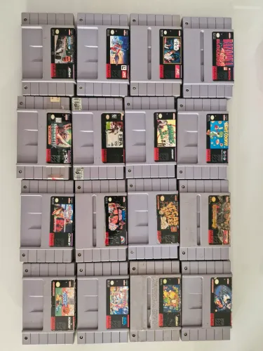 Lote cartuchos originais super nintendo