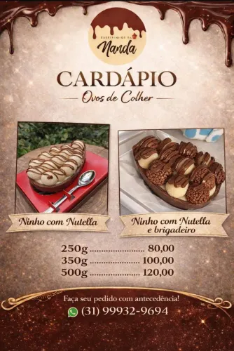 Ovos de páscoa de colher 