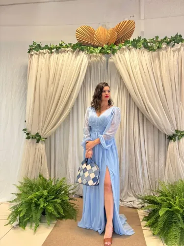 Vestido azul Tiffany