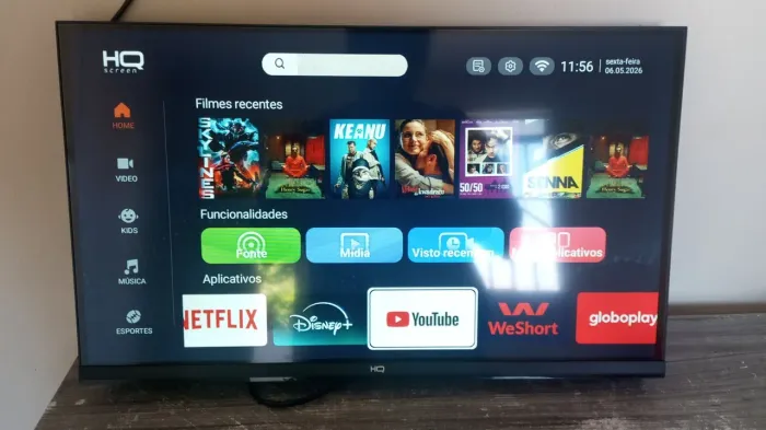 TV smart HQ 24 Led 3 Hdmi 2 Usb Wi-fi Android