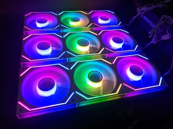 Uni Fans ARGB Jungle Leopard Interstellar V2 Brancas - Normais e Reversas