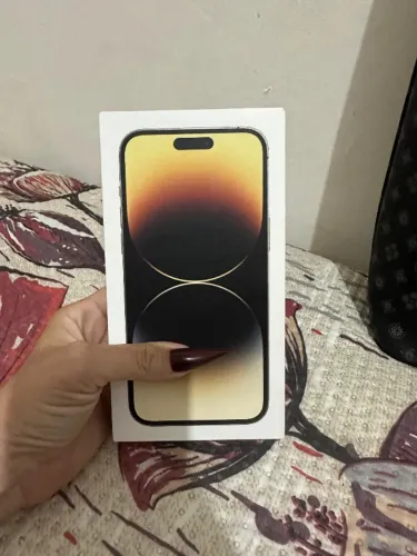 Iphone 14 pro max Branco Dourado/ 128gb P/Trocar em 16 pro max ou 17 pro max +volta 