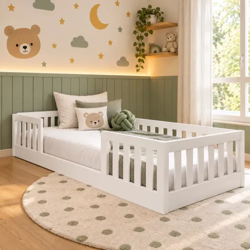 Cama Montessoriana Solteiro Madeira Maria