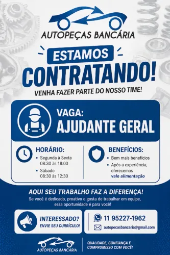 Ajudante Geral Auxiliar de Produção