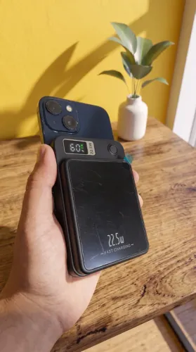 Carregador Portátil Indução com Led 10.000mAh iPhone Powerbank