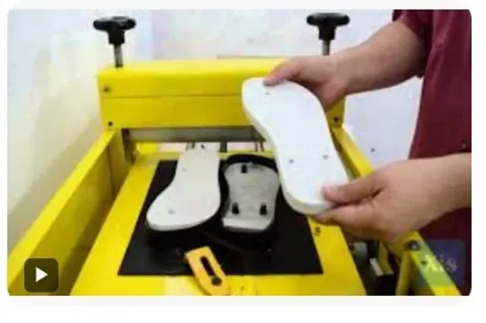 Máquina de fábrica chinelos sem nova 