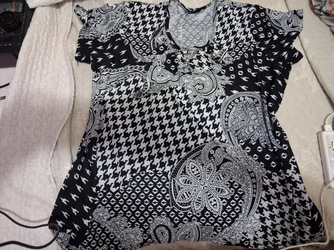 Blusa estampada tamanho exg