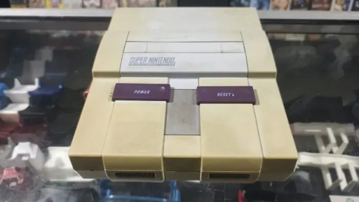 SUPER NINTENDO PHAT L3 COM 2 FITAS 2 CONTROLES E CABOS
