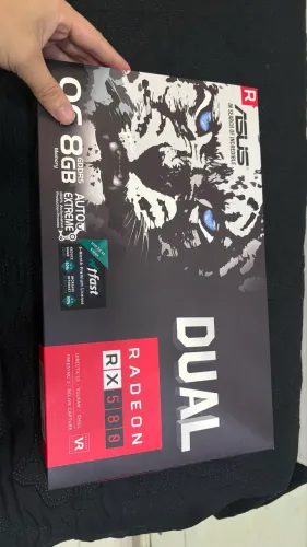 Placa de Vídeo Radeon RX580 Dual 8GB