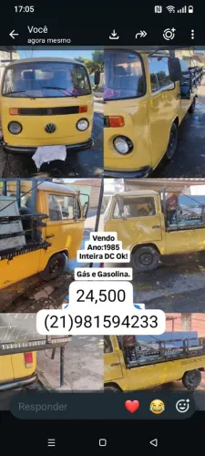 Volkswagen Kombi Furgão Diesel 1985