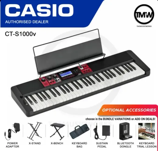 Casio CT-S1000V Teclado Sintetizador Arranjador Controlador