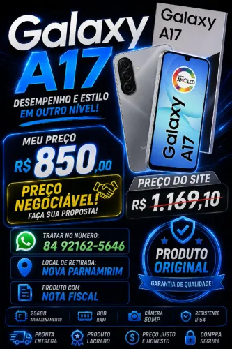 a17 256gb 8ram somente venda!!