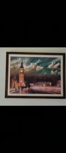 Quadro decorativo de quebra cabeça