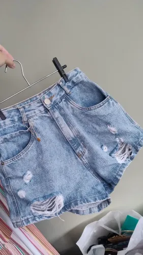 Shorts cintura alta 36