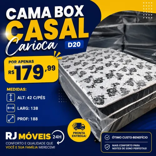 CAMA BOX CASAL D20