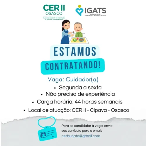 CUIDADOR(A) para público PCD