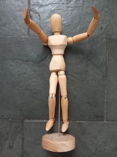 Homem Manequim de Madeira Articulado Boneco