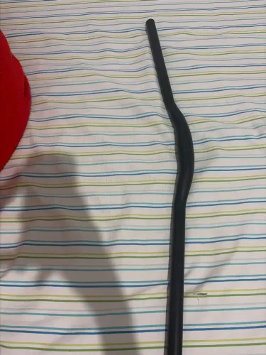 Guidão Curvo para Bicicleta MTB 31.8mm - Preto Fosco