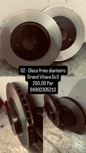 Disco freio Grand Vitara Gv3 