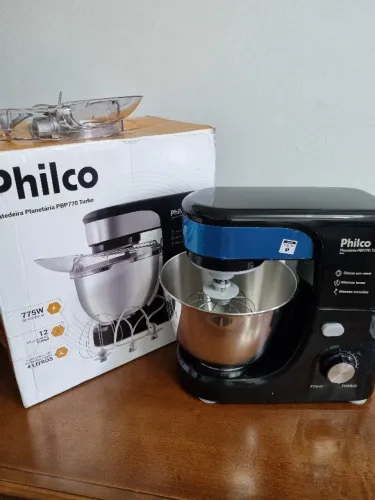 Batedeira Planetária Philco Pbp770pi Turbo Inox - 775W - Voltagem 220 - Nova
