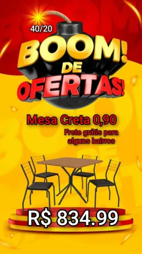 Mesa 4 cadeiras