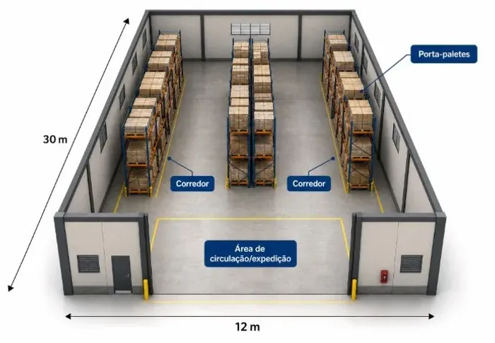 Aluga-se galpão 420m2 para estoque/operação logística Rua General Carneiro 177