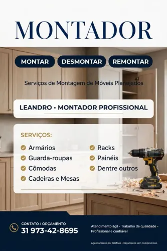 MONTADOR DE MÓVEIS PROFISSIONAL