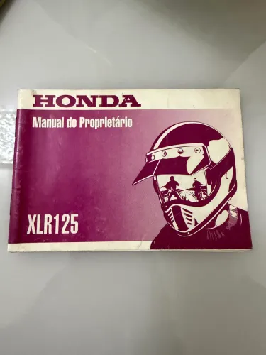 manual do proprietário original da motocicleta Honda XLR125