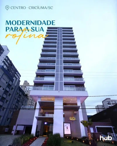 Apartamento Studio a venda com 35 metros quadrados Centro - Criciúma - SC